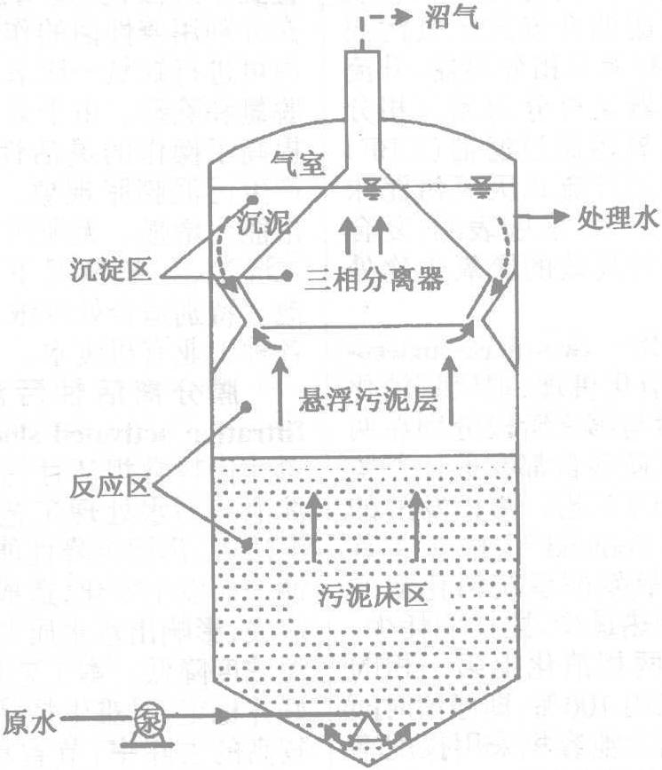 上流式厌氧污泥床